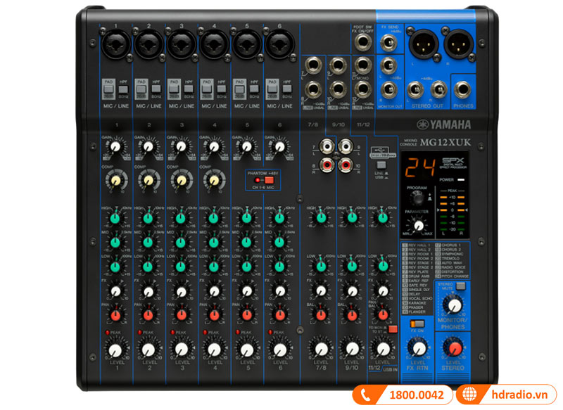 Bàn Mixer Yamaha MG12XUK-1