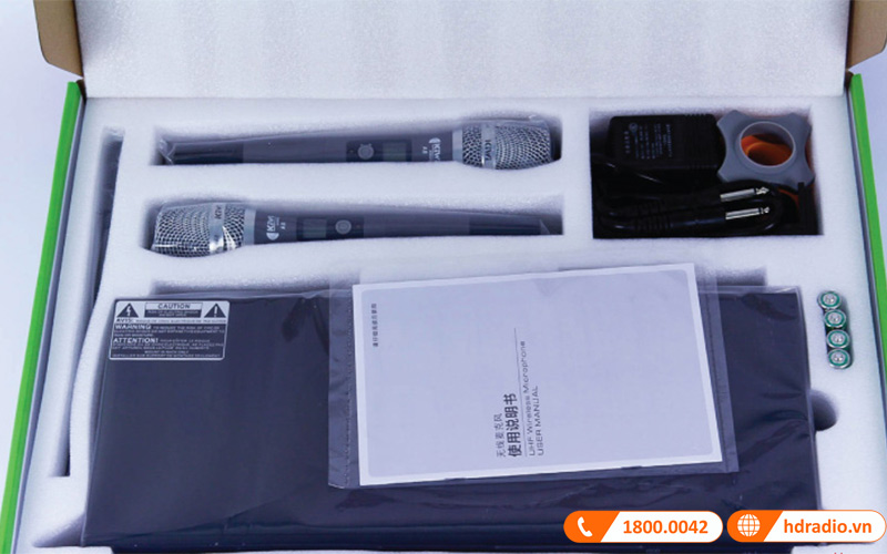 Micro Không Dây Kiwi A8, Cảm biết gia tốc, Cảm biến tự ngắt, Dò sóng sạch-8