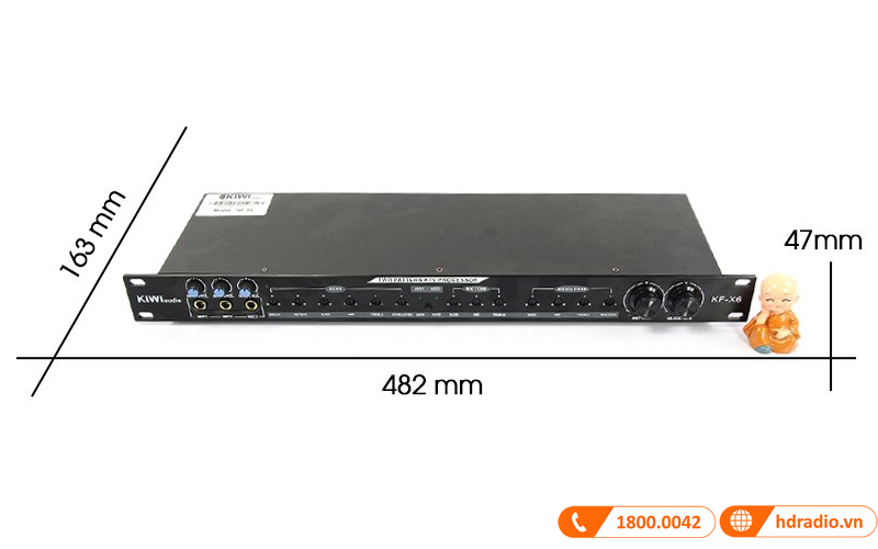 Vang cơ Kiwi KF-X6, RCA, Chống hú-1