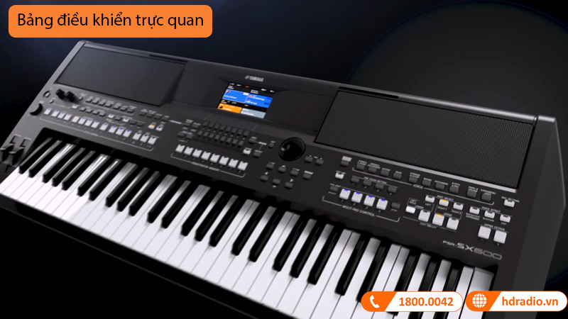 Đàn Organ Yamaha PSR SX600, 61 phím, 850 Tiếng nhạc, 43 Bộ Trống/SFX, 480 Tiếng nhạc XG, Unison Accent-6