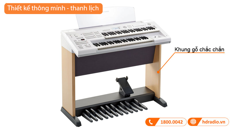 Bộ Đàn Electone Yamaha ELB-02, Electronic Organ 2 Tầng, Bàn Phím FSB, 540 Âm Sắc, 368 Giai Điệu, Có Chức Năng Ghi, Tích Hợp Loa-3