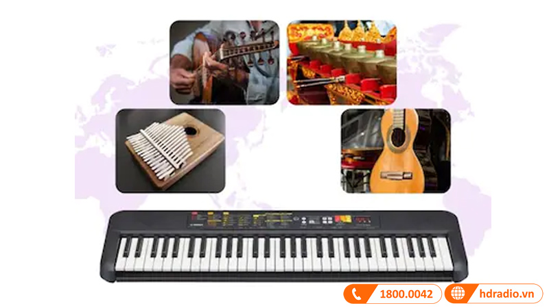 Đàn Organ Yamaha PSR F52, 61 Phím, 32 âm Polyphony, 136 âm sắc-9