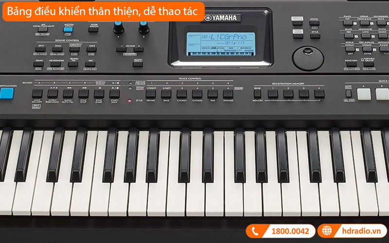 Đàn Organ Yamaha PSR EW425, 76 phím, 64 âm Polyphony, 820 âm sắc, AWM Stereo-4