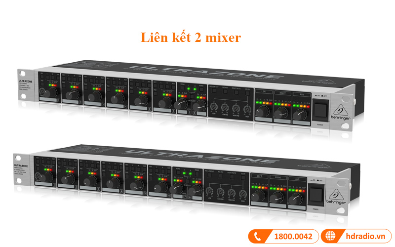Mixer Behringer ZMX8210 V2 Ultrazone 8 Kênh, 3 Bus-3
