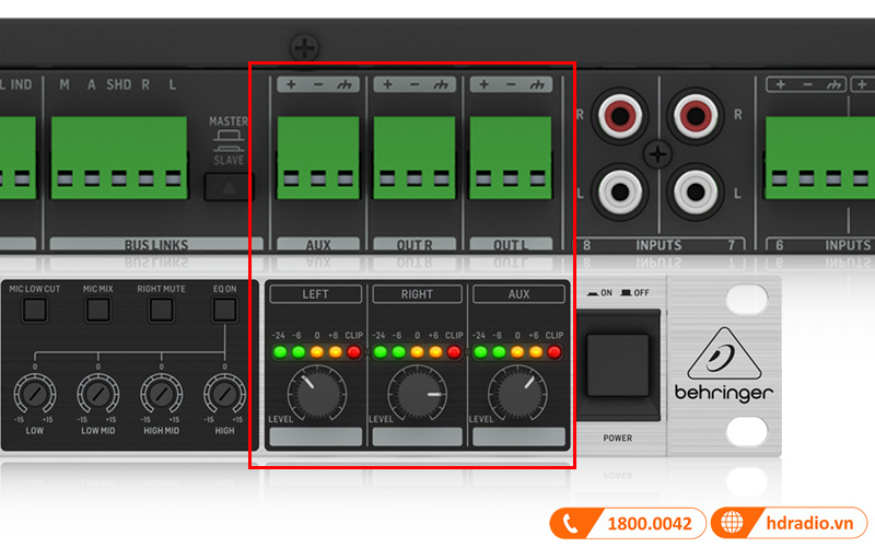 Mixer Behringer ZMX8210 V2 Ultrazone 8 Kênh, 3 Bus-4