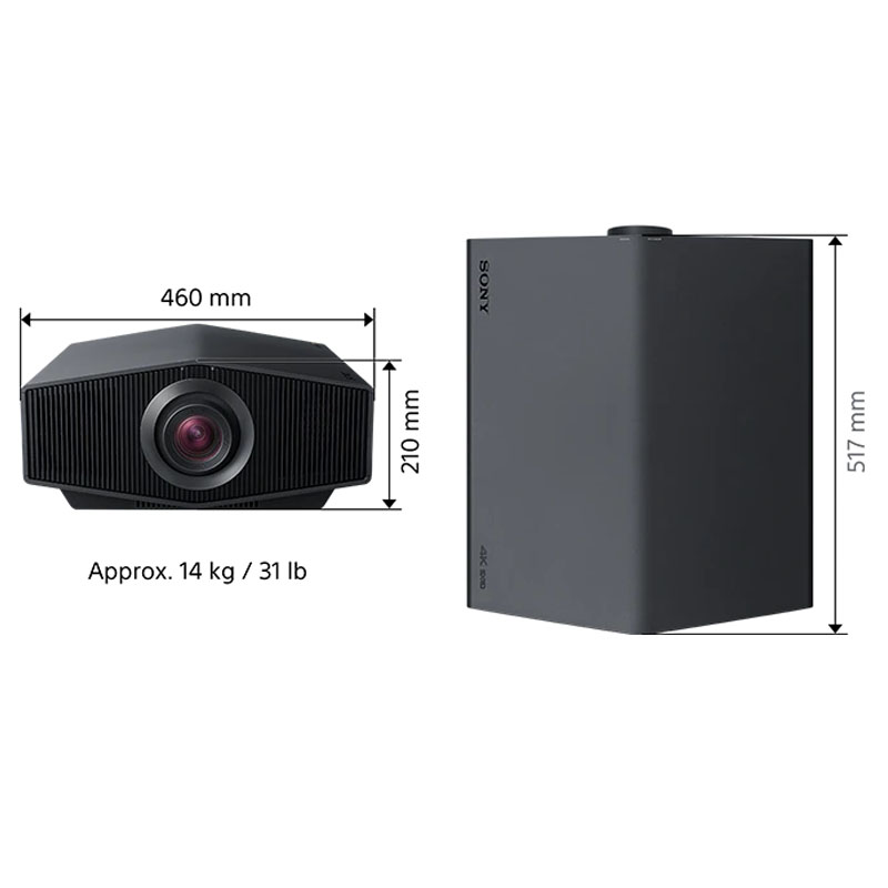 Máy Chiếu 4K Sony VPL-XW7000ES, 3200 lumen, 20000 giờ, Laser, 14 kg-9