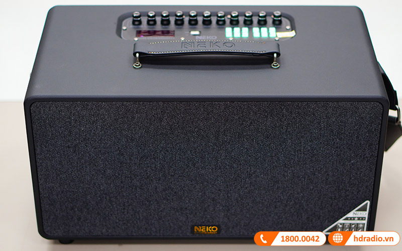Loa Neko NK800, Bass 16.5cm, công Suất 120W, Pin 6-7h, Kèm 2 Tay Mic (có sẵn pin cho mic và có thể sạc lại)-4