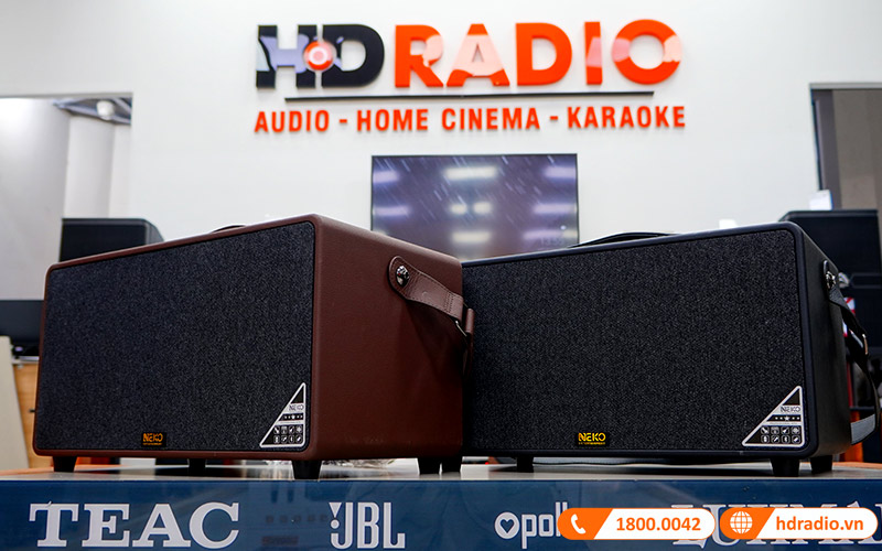 Loa Neko NK800, Bass 16.5cm, công Suất 120W, Pin 6-7h, Kèm 2 Tay Mic (có sẵn pin cho mic và có thể sạc lại)-20