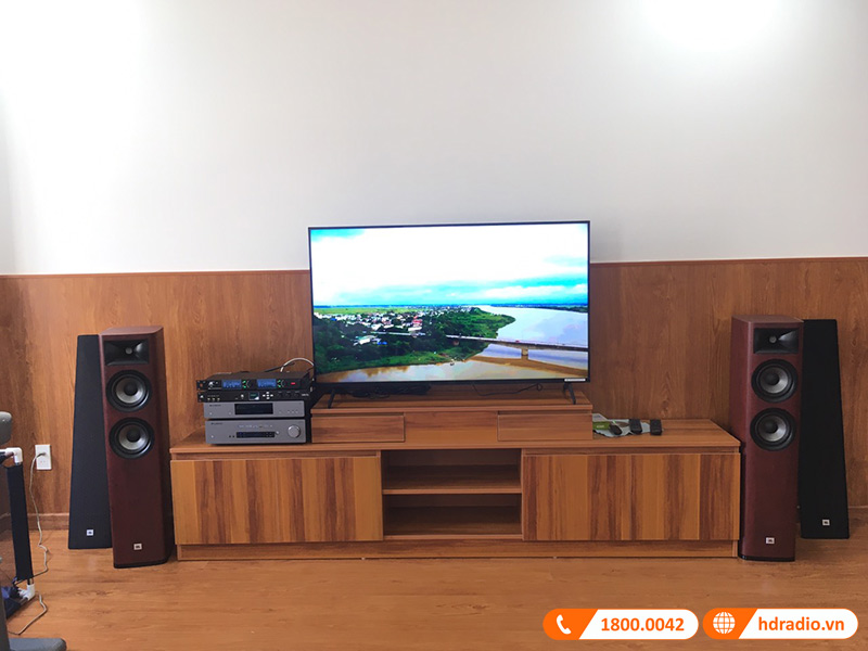 Dàn Nghe Nhạc và Hát Karaoke JBL NK17 (JBL Studio 680 + Cambridge CXA61 + Micro + Vang Số)-2