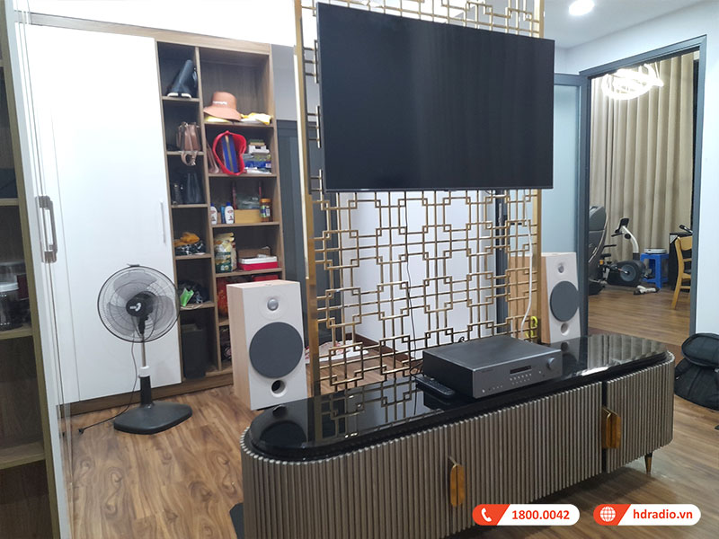 Dàn nghe nhạc Mini Focal, Cambridge NN16 (Focal 806 + Cambridge AXR85 + Chân loa)-1