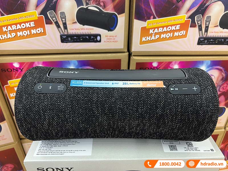 Loa Sony SRS-XG300, Pin 25h, IP67, Bluetooth 5.2, AUX-17