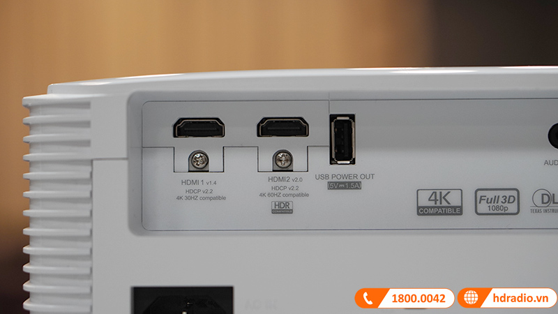 Máy chiếu Optoma HD30HDR, 3800 ANSI Lumens, Full HD (1920 x 1080) 28-301 inch, HDR10, HDMI 2.0, USB-17