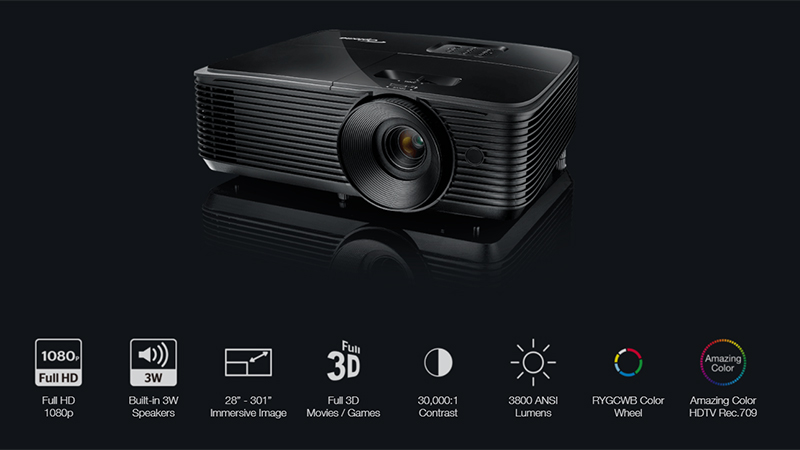 Máy chiếu Optoma HD28E, 3800 Ansi lumens, Full HD (1920 x 1080)-15