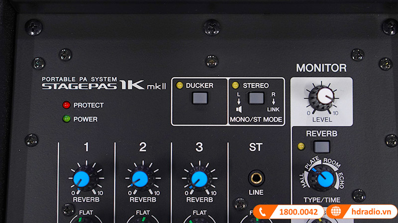 Loa Yamaha Stagepas 1K MKII, công suất 1100W, Mixer 5 kênh, Bluetooth 5.0, XLR (Hàng Demo mới 99%)-5