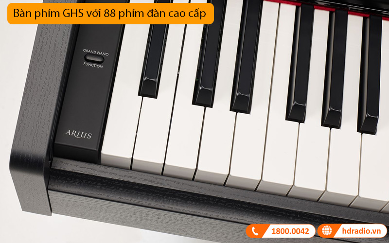 Đàn Piano Yamaha YDP-105, 88 Phím GHS, 10 âm sắc, 64 âm Polyphony, âm thanh AMW Stereo Sampling-7