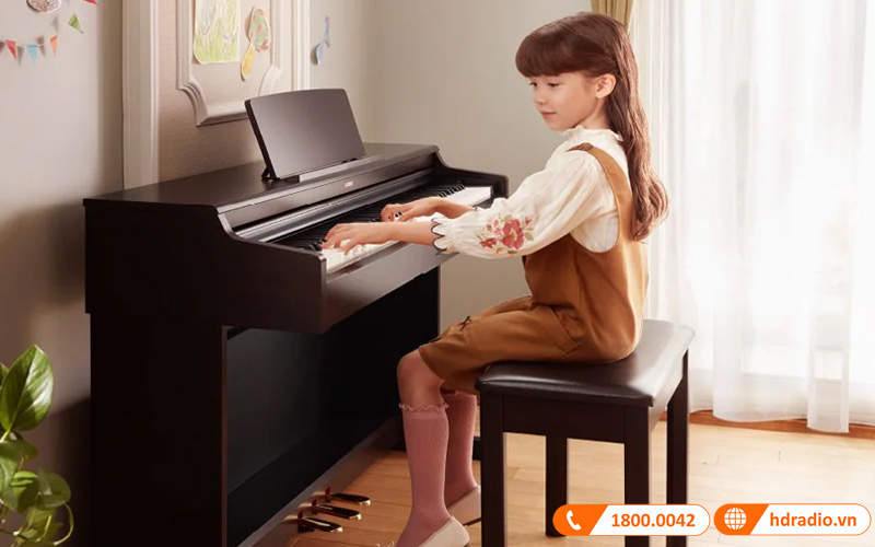 Đàn Piano Yamaha YDP-165, 88 Phím GH3, 10 âm sắc, 192 âm Polyphony, Âm thanh Yamaha CFX-12