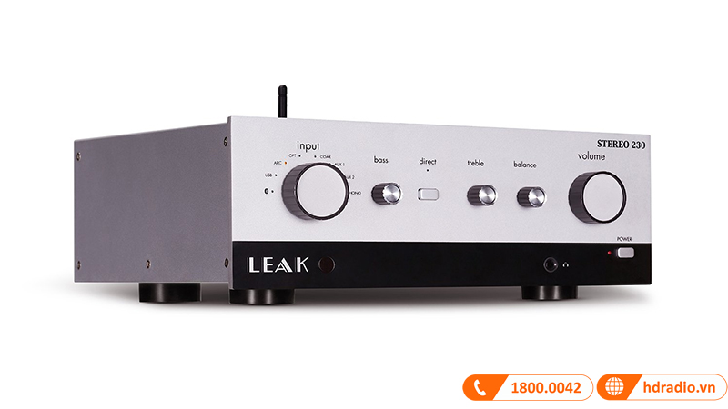 Amply Leak Stereo 230, Hỗ Trợ 2 Kênh, 75W/CH, Bluetooth, HDMI ARC, PC USB, Optical-4