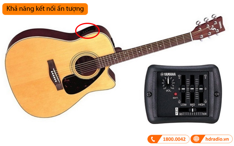 Đàn Guitar Yamaha FX370C, electro-acoustic guitar-7