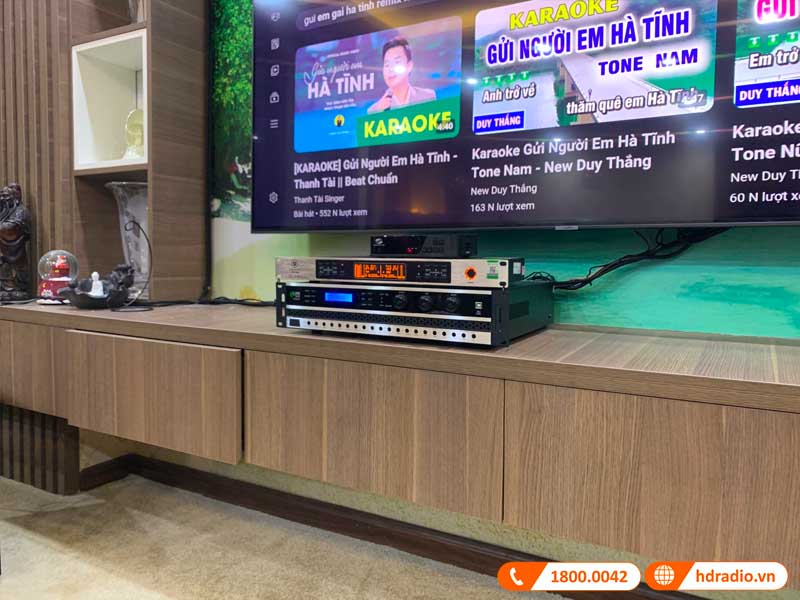 Cục Đẩy Liền Vang Kiwi PD8000, Công Suất 400W x 2 Kênh, Bluetooth, Optical-11