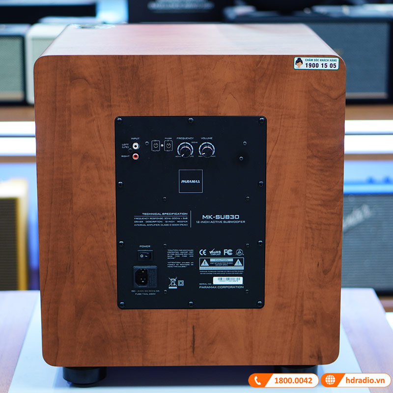 Loa Sub Paramax MK Sub30, Công Suất 500W, Bass 30cm-7