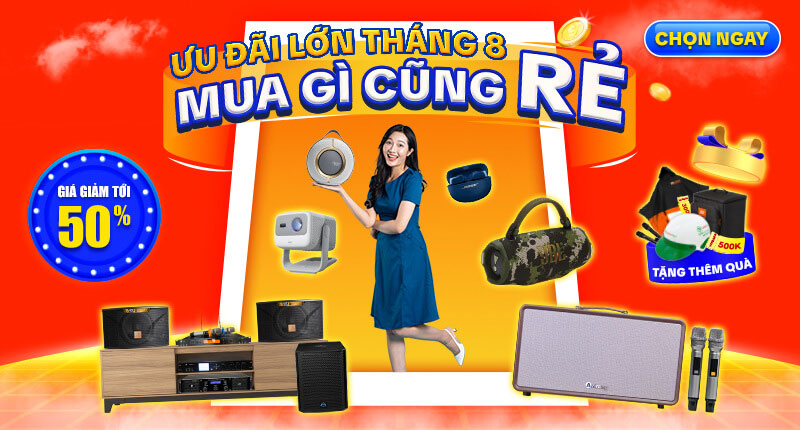 Big sale Tháng 8 <br> Giảm Tới 50%