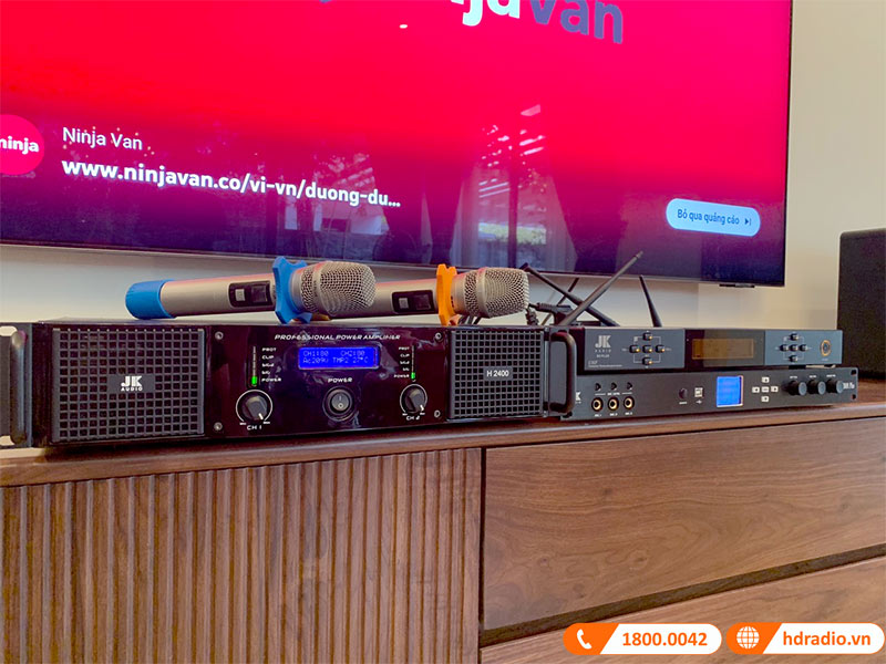 Lắp dàn Karaoke Gia Đình trị giá hơn 37 triệu đồng cho anh Khang ở Hoàng Mai, Hà Nội