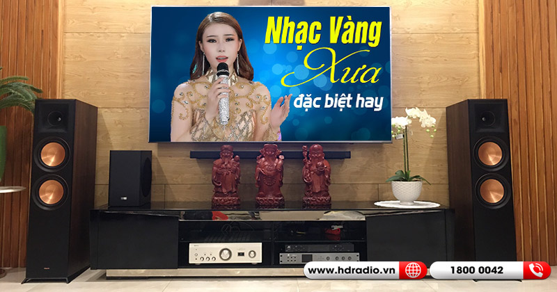 Lắp dàn nghe nhạc và hát karaoke hay cho anh Cường ở Tây Hồ (Klipsch RP8000F, Denon PMA 1600NE, JKaudio X6000 Pro, JKAudio B5 Plus)