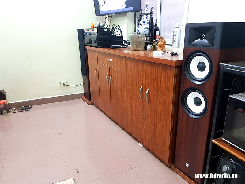 Lắp dàn nghe nhạc hát karaoke JBL hay cho anh Cường ở Tây Hồ, HN (Loa JBL Stage A190, Amply Denon PMA 1600NE, Vang cơ JA TF6 Pro, Micro VinaKTV S600X Max, Dây loa AudioQuest Type 4 Star Quad)