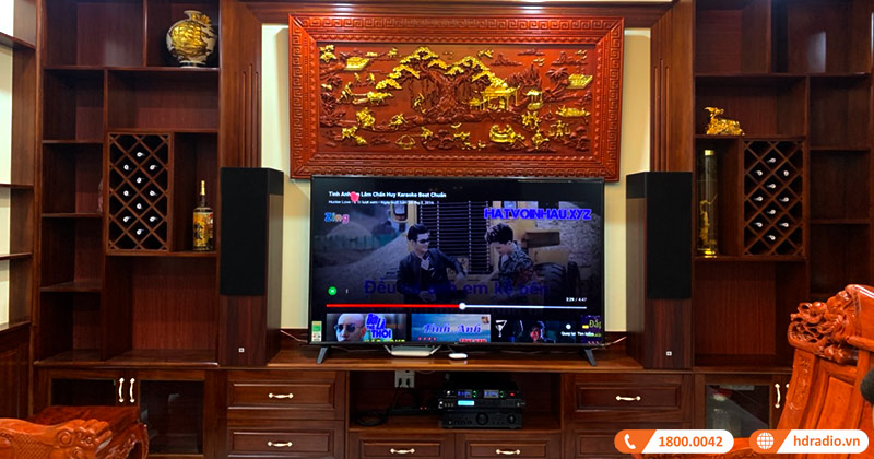 Lắp dàn nghe nhạc và hát karaoke cao cấp JBL HD31 cực hay nhân dịp cuối năm cho anh Hưng ở Hoàng Mai, Hà Nội (Denon PMA 800NE, JBL STAGE A190, JKAUDIO X3000 Pro, JKAUDIO K300)