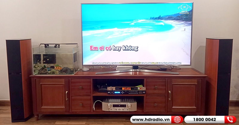 Lắp dàn nghe nhạc và hát karaoke hay, trị giá 51 triệu cho anh Nam ở Hà Nội (Jamo D590, Marantz PM7000N, JA TF6 Pro, VinaKTV S600X Max)