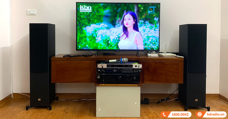 Lắp dàn nghe nhac và hát karaoke hay cho anh tuấn ở Nam Từ Liêm, Hà Nội (Denon PMA 800NE, JBL STAGE A180, JA TF6 Pro, VinaKTV S600X Max)