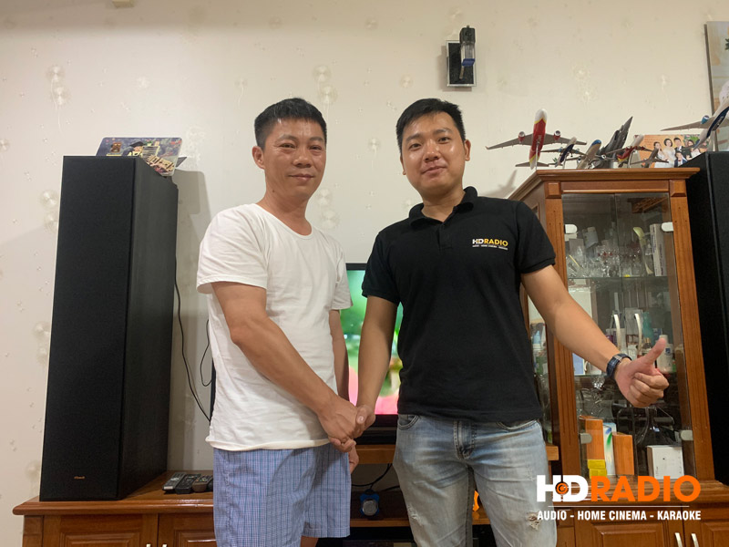 Lắp Dàn nghe nhạc và hát karaoke giá 40 triệu cho anh Quỳnh