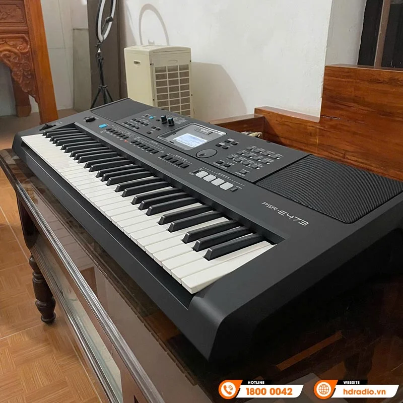 Bàn giao Đàn Organ Yamaha PSR E473 chất lượng trị giá hơn 8 triệu đồng cho chú Cường ở Mỹ Đức, Hà Nội