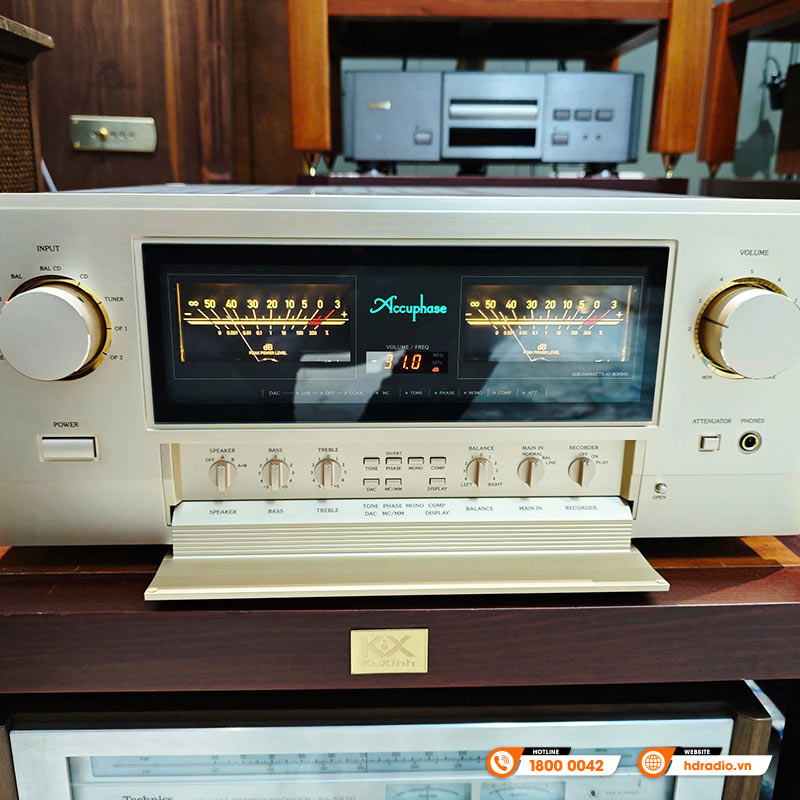 Amply Accuphase E-5000, Class AB (Công Suất 240 Watt / CH ở 8 ohm, 320 Watt/CH ở 4 ohm), AVAA, Analog, CD-2