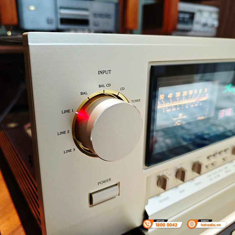 Amply Accuphase E-5000, Class AB (Công Suất 240 Watt / CH ở 8 ohm, 320 Watt/CH ở 4 ohm), AVAA, Analog, CD-4