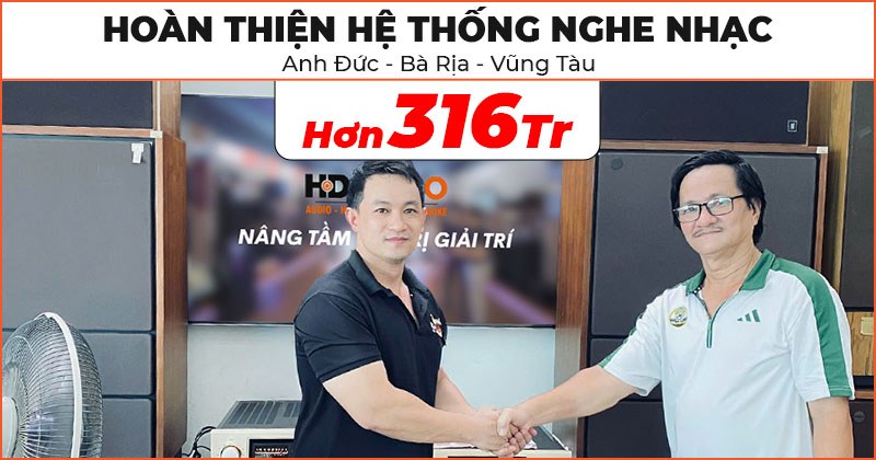 Bổ sung và hoàn thiện hệ thống nghe nhạc chất lượng cho anh Lâm