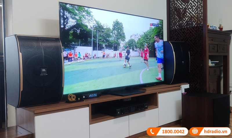 Hình ảnh thực tế của Bộ dàn Karaoke HK58 tại nhà anh Dương tại Láng Hạ