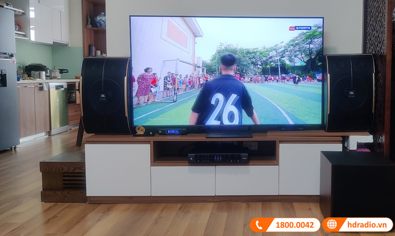 Hình ảnh thực tế của Bộ dàn Karaoke HK58 tại nhà anh Dương tại Láng Hạ