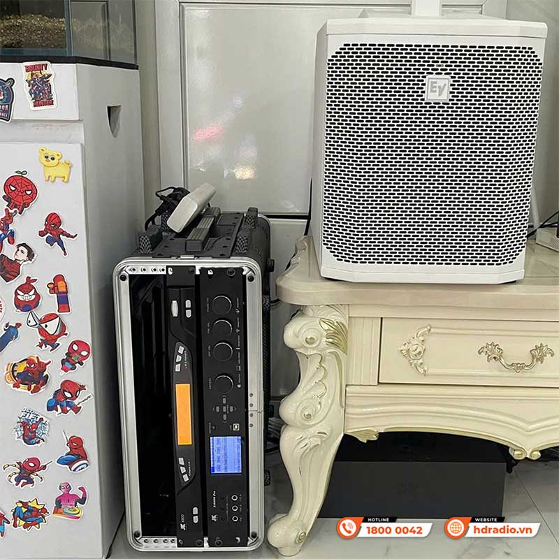 Lắp Dàn âm thanh hát karaoke Column Array SK09 giá hơn 108 triệu đồng cho anh Tuấn