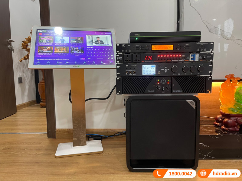 Dàn Karaoke Cao Cấp HDR30 ( Tecnare E10  + Công suất + Vang số + Micro không  dây )-3