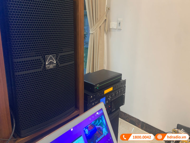 Lắp dàn karaoke hdr86 kết hợp đầu màn vietk 131tr cho anh hải