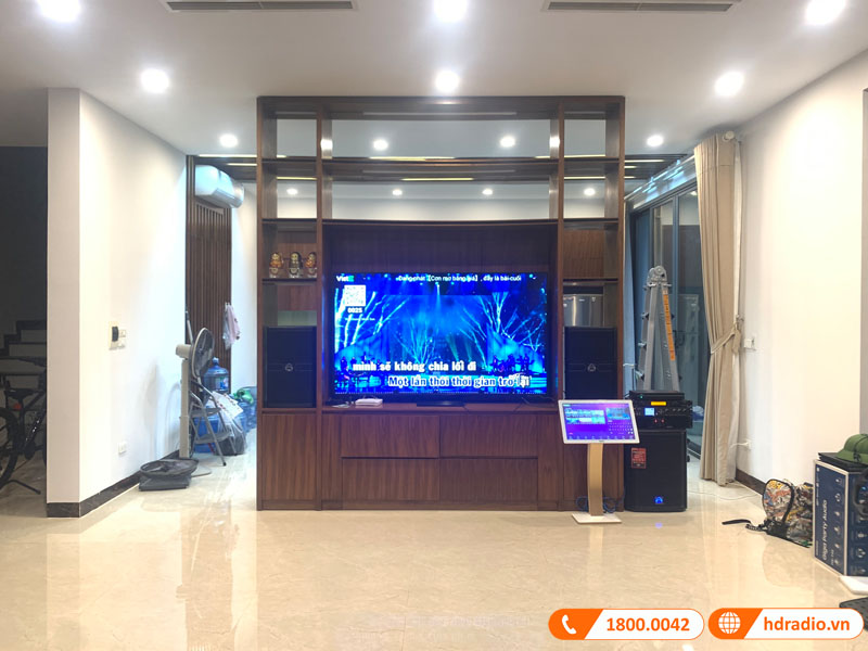 Lắp dàn karaoke hdr86 kết hợp đầu màn vietk 131tr cho anh hải