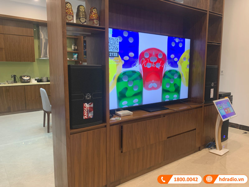 Lắp dàn karaoke hdr86 kết hợp đầu màn vietk 131tr cho anh hải