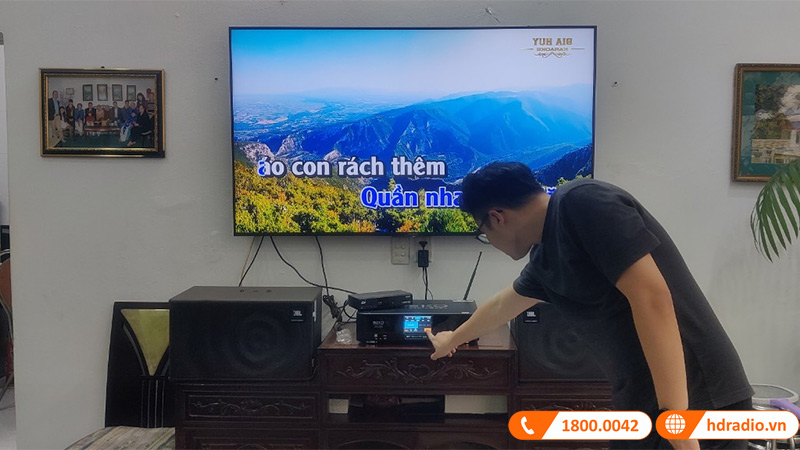 Lắp dàn karaoke Chất Lượng trị giá gần 20 triệu đồng cho anh Tuấn Anh ở Nguyễn Lương Bằng, Hà Nội