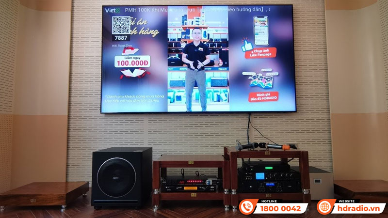 Lắp dàn karaoke cao cấp gần 119 triệu cho anh Hưng Kara