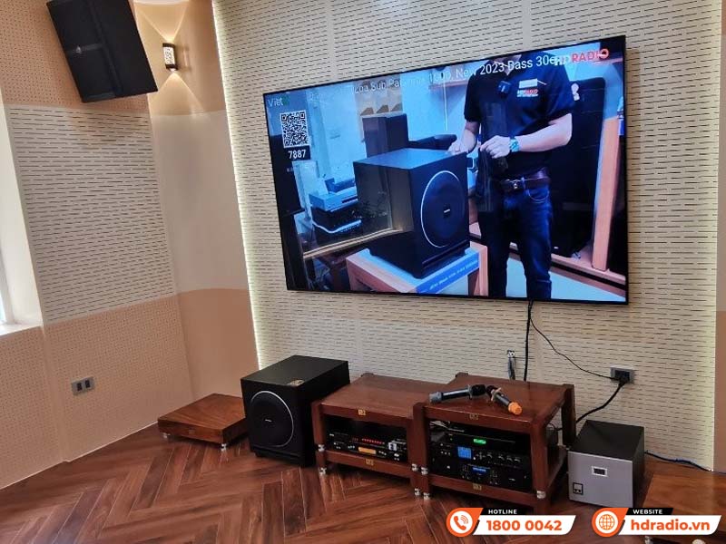 Lắp dàn karaoke cao cấp gần 119 triệu cho anh Hưng Kara