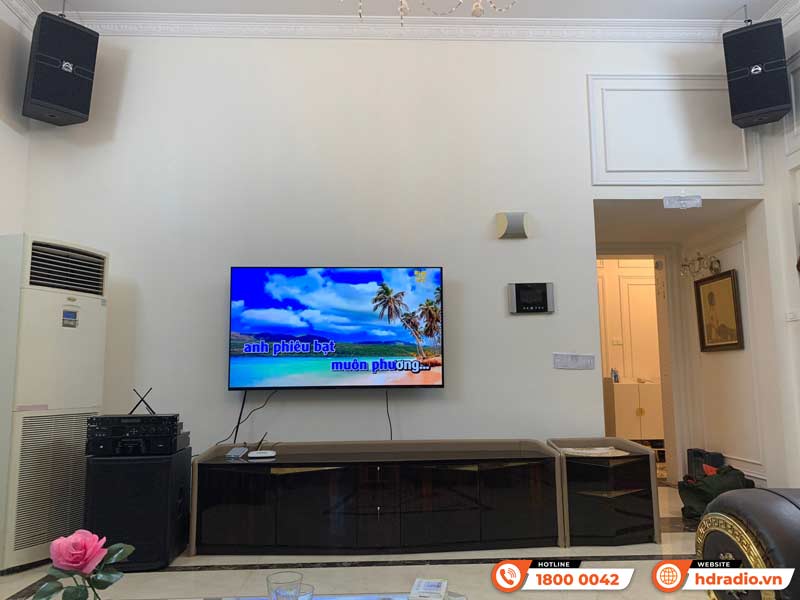 Lắp dàn karaoke cao cấp giá hơn 74 triệu đồng cho chị Nga ở Quận Nam Từ Liêm, Hà Nội