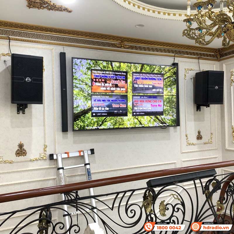 Lắp dàn karaoke cao cấp trị giá hơn 127 triệu đồng cho chị Lan ở Huyện Hoài Đức, Hà Nội