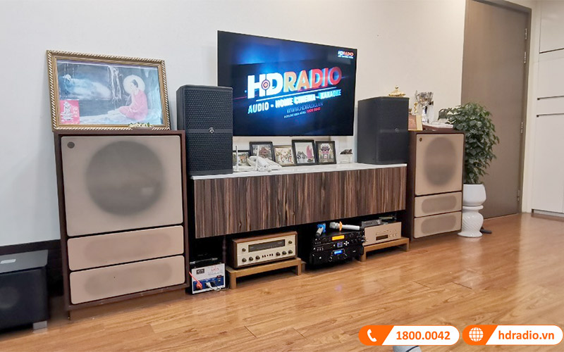 Lắp dàn karaoke cao cấp trị giá gần 87 triệu đồng cho anh Thành ở Long Biên, Hà Nội