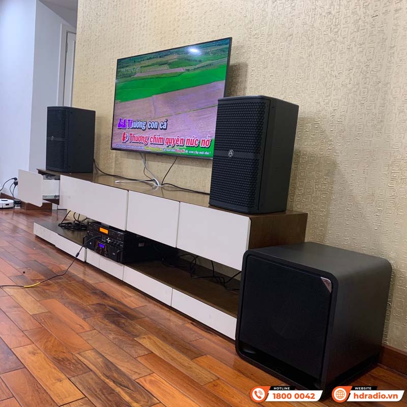 Dàn Karaoke Cao Cấp HDR67 (Wharfedale Wh10, Công suất H2600, X6000 Plus, Micro JKaudio B9)-11